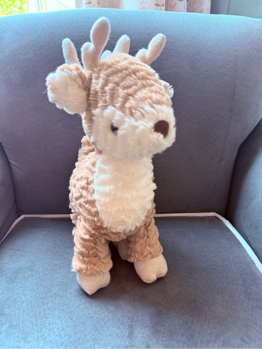 Jellycat Light Brown and Cream Plush Deer